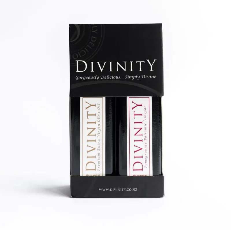 Divinity Twin Pack (Olive oil & Pomegtanate Vinegar) Divinity Twin Pack (Olive oil & Pomegtanate Vinegar)
