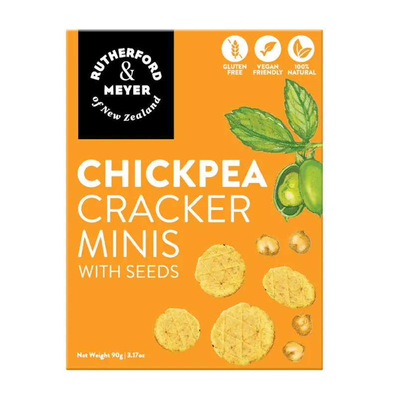 Rutherfood and Meyer's Mini Chickpea Crackers