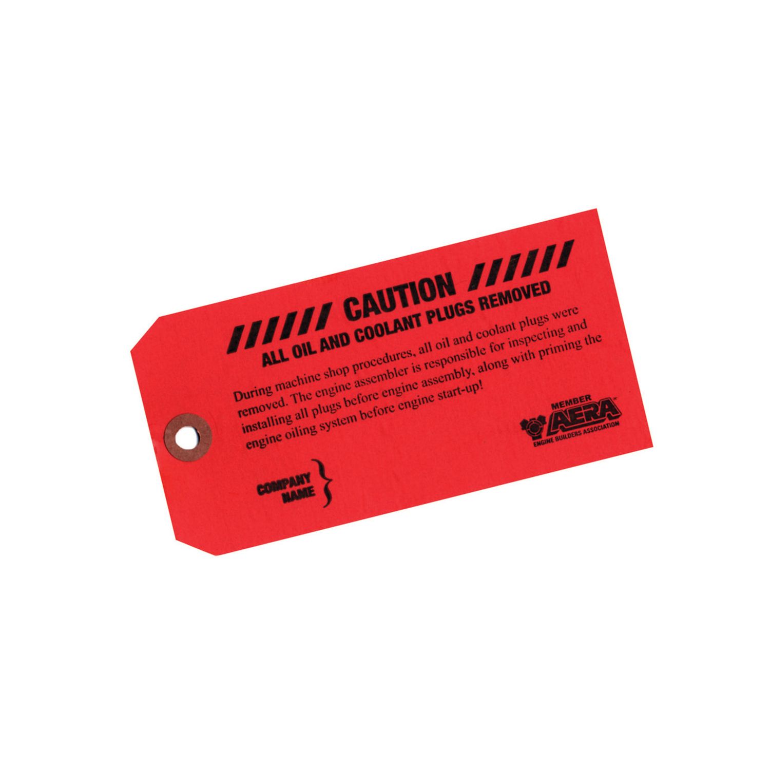 Caution Tag Plugs Removed