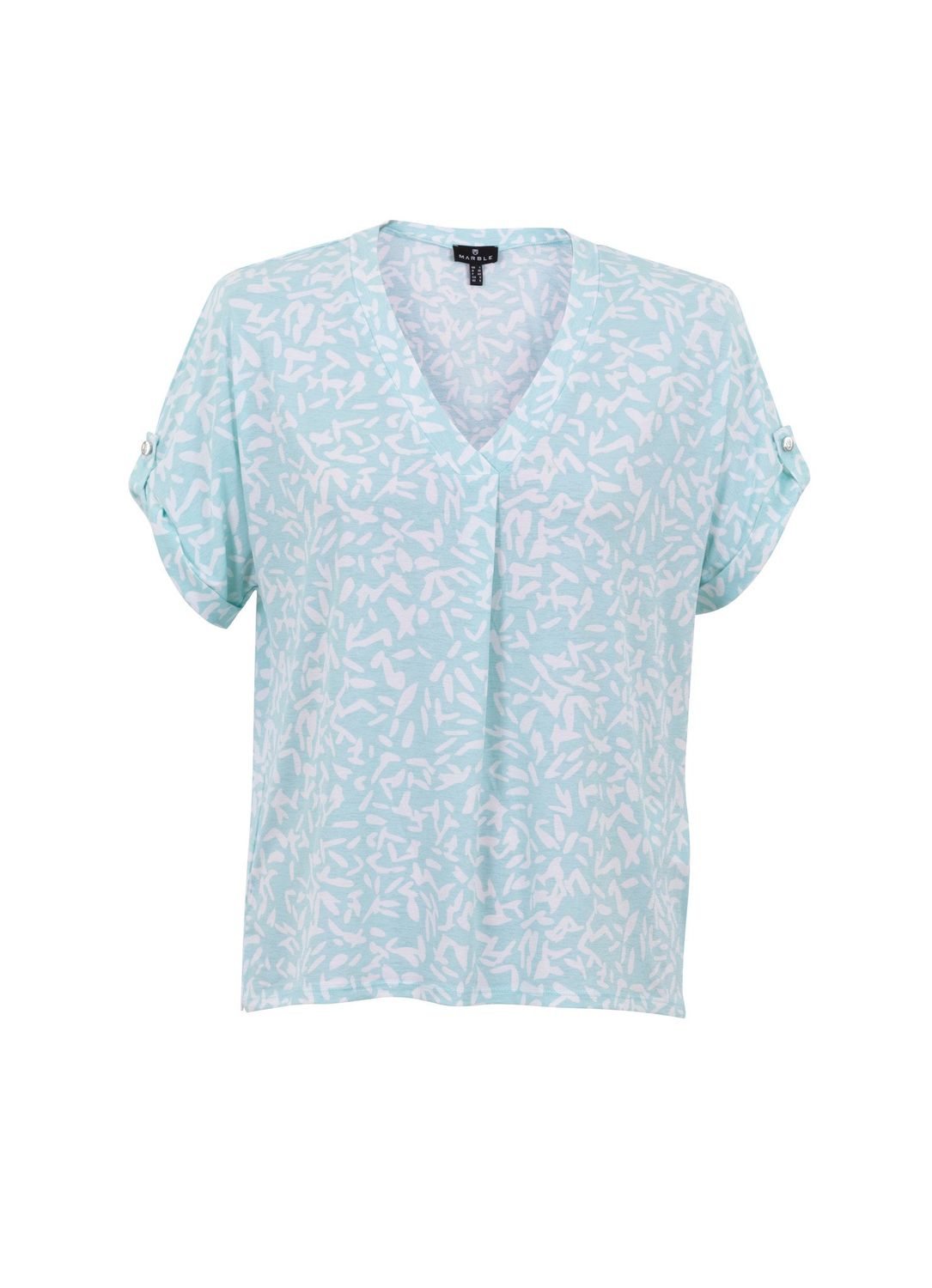 MARBLE V-Neck Top