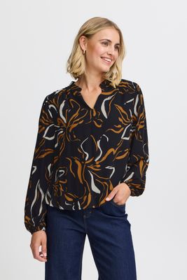 FRANSA Printed Blouse