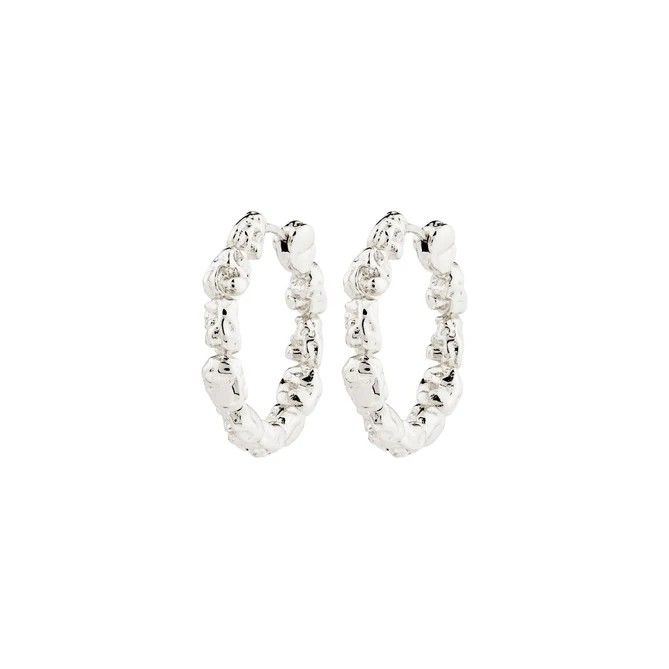 PILGRIM  SP Textured Hoop Earrings