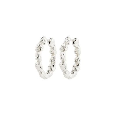 PILGRIM SP Textured Hoop Earrings PILGRIM SP Textured Hoop Earrings
