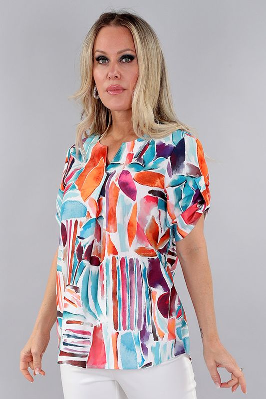 MICHAEL TYLER Multi-Colour Tunic Top MICHAEL TYLER Multi-Colour Tunic Top