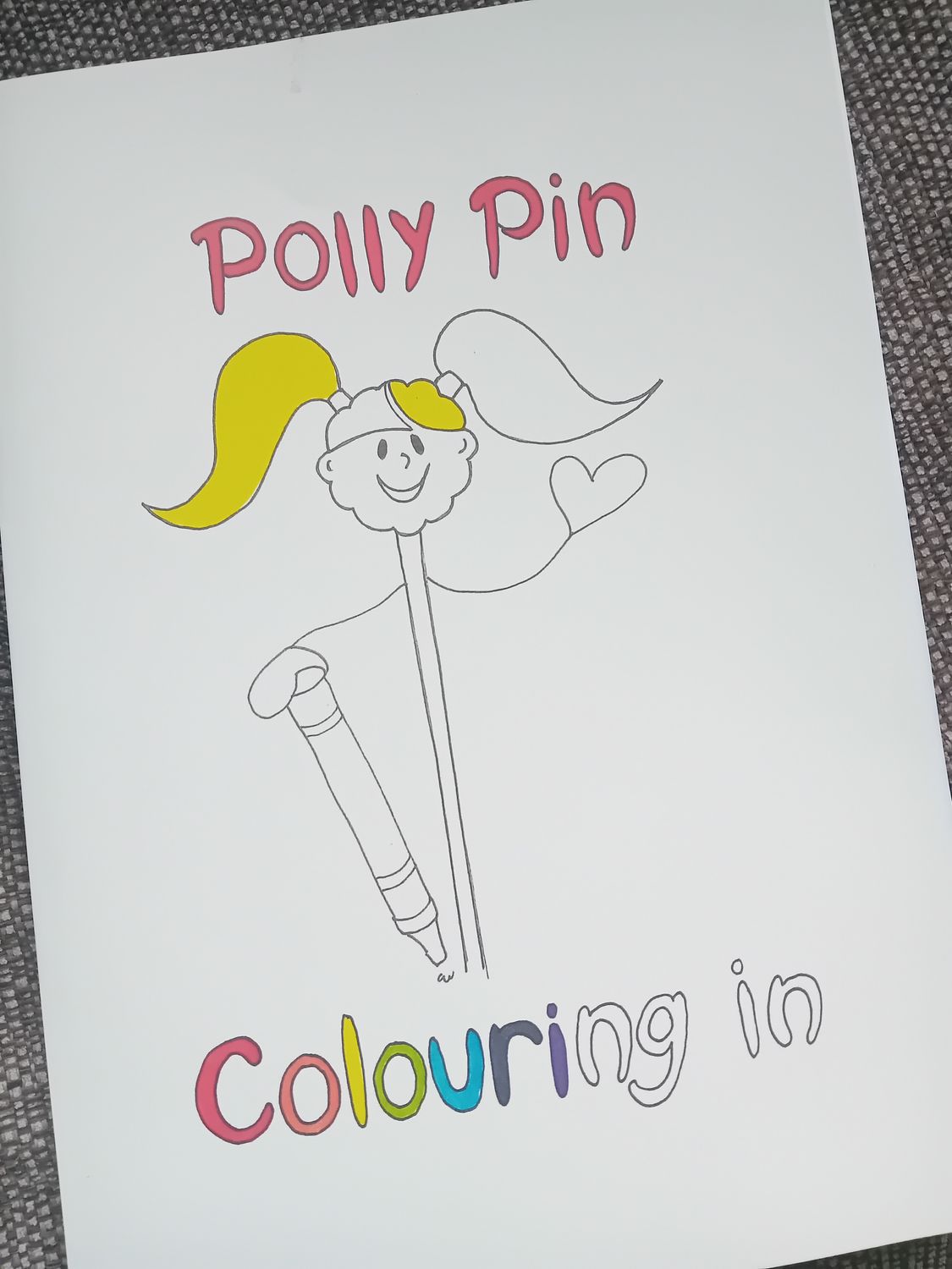 Polly Pin Colouring In
