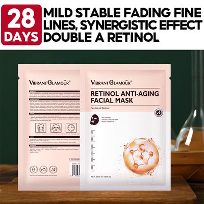 Cross-border VIBRANT GLAMOUR Retinol Moisturizing Firming Brightening Skin Replenishing Moisturizing Patch Mask