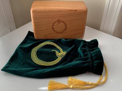 Ouroboros with Velvet Pouch