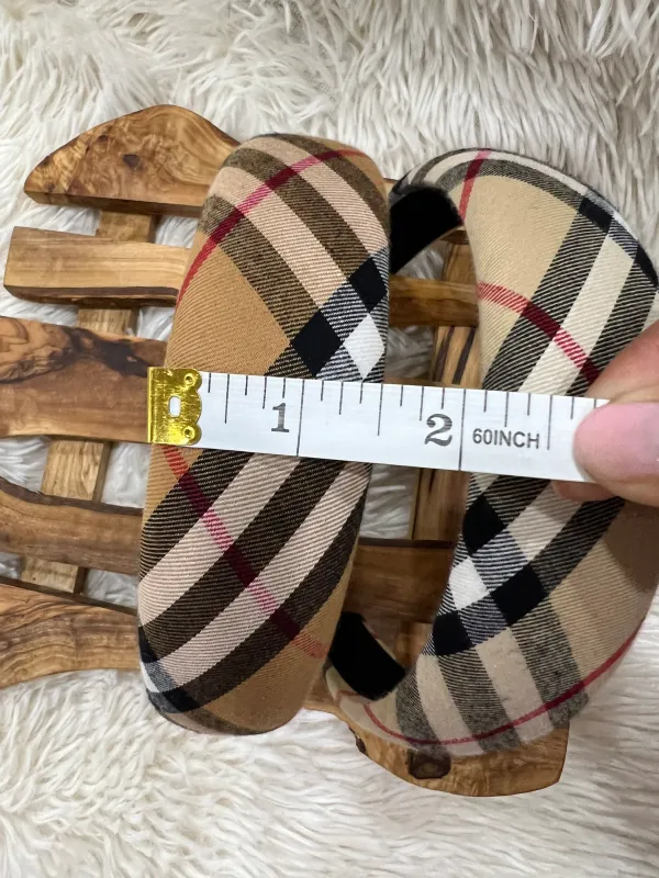 1 .5 inch check/plaid headband