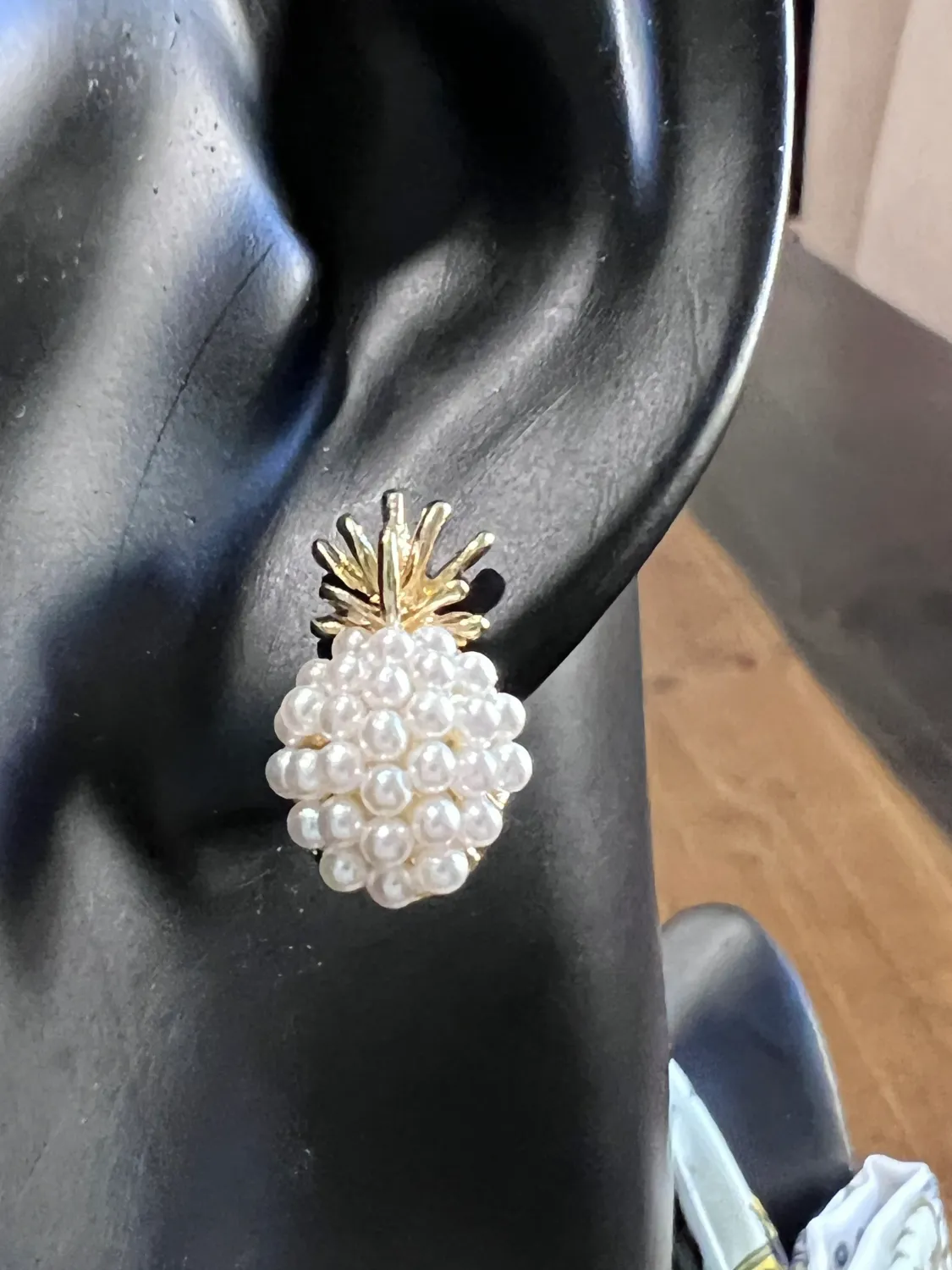 18k Gold plated pineapple earrings