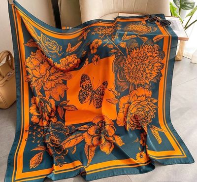 43&quot; x 43&quot;Large Square Luxurious Scarf