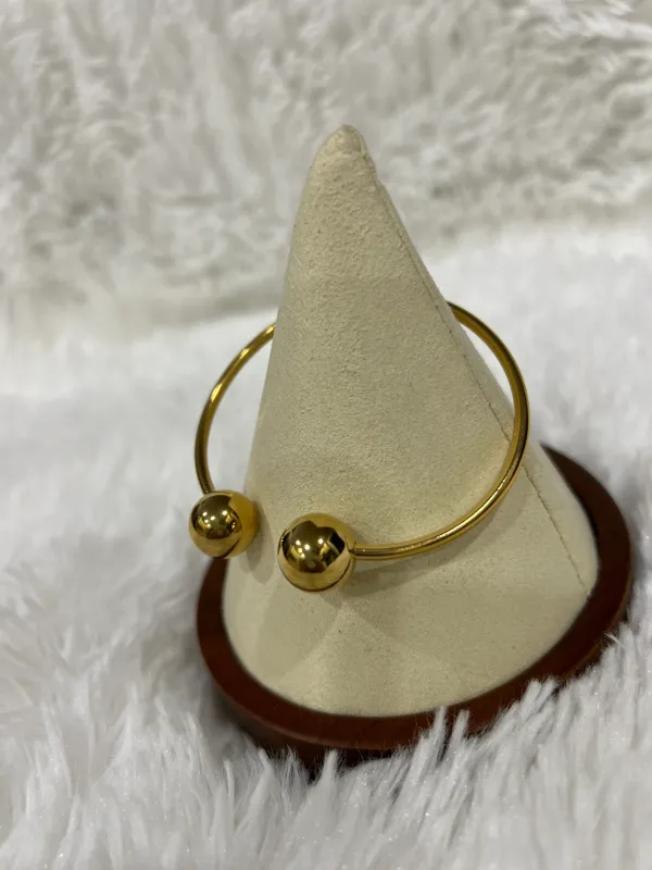 Gold Plated Stainless Steel Polished Cuff