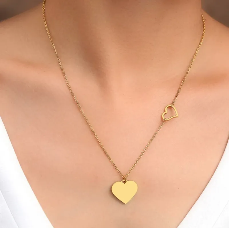 Double Heart Necklace