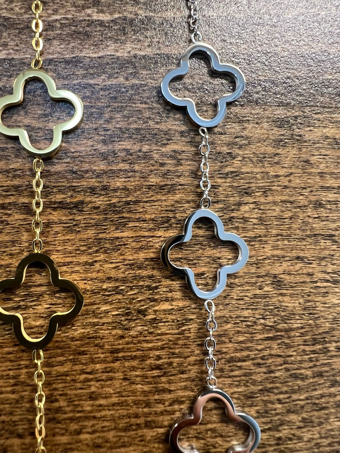 Clover Bracelet - Silver And Gold