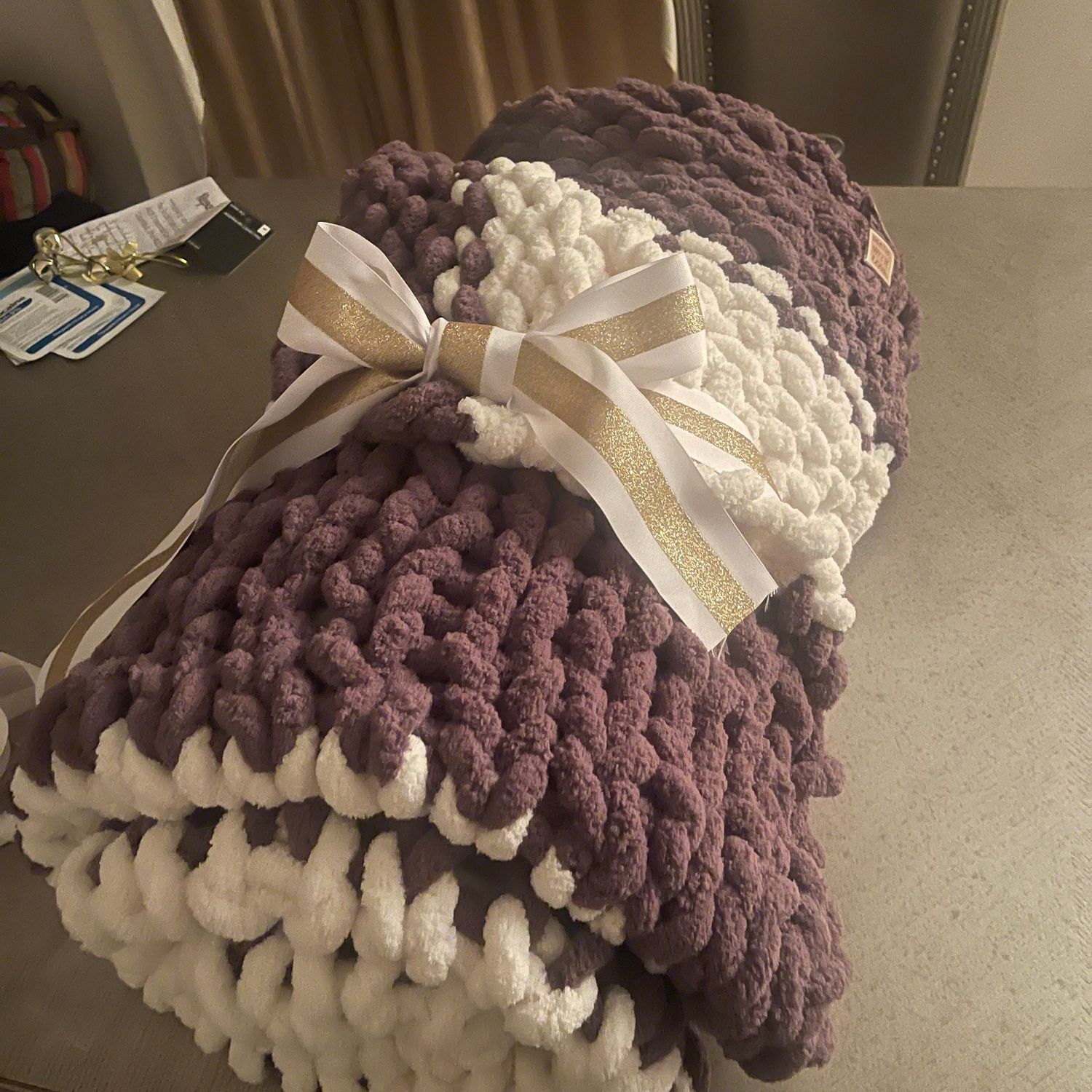 CHUNKY YARN BLANKET (DEPOSIT)