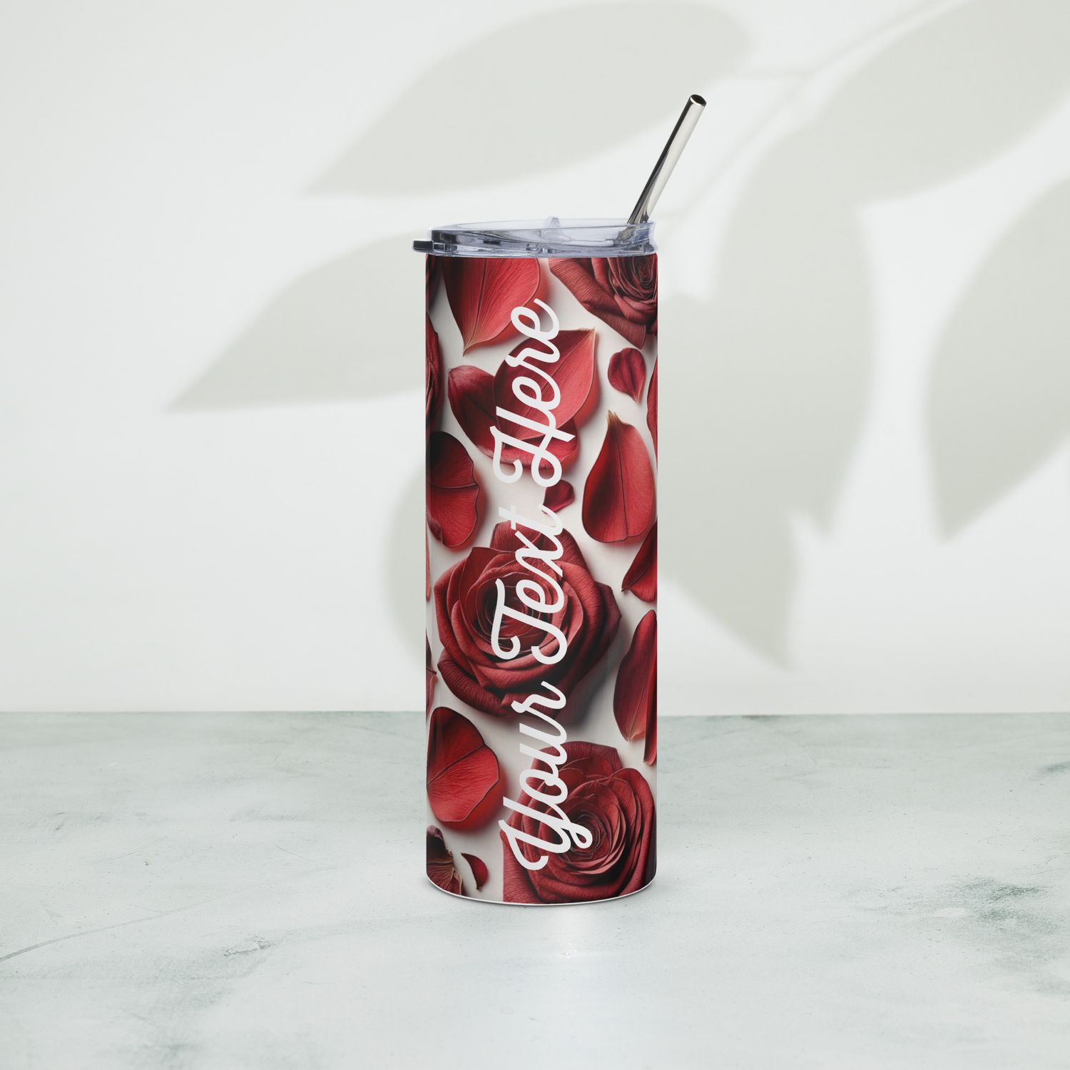 Red Rose Petals Tumbler