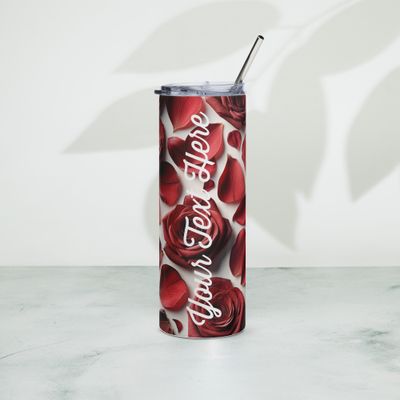 Red Rose Petals Tumbler