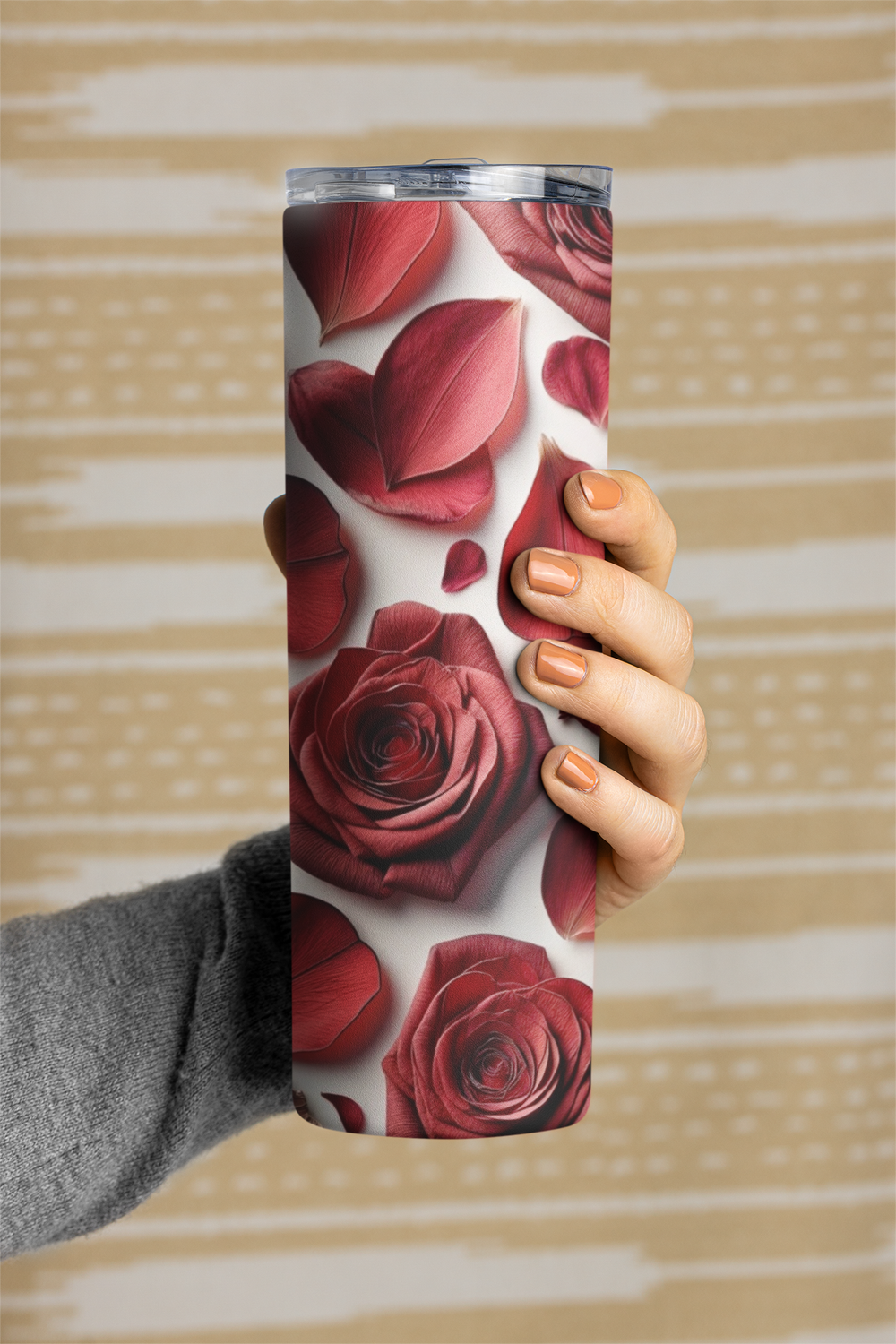 Red Rose Petals Tumbler