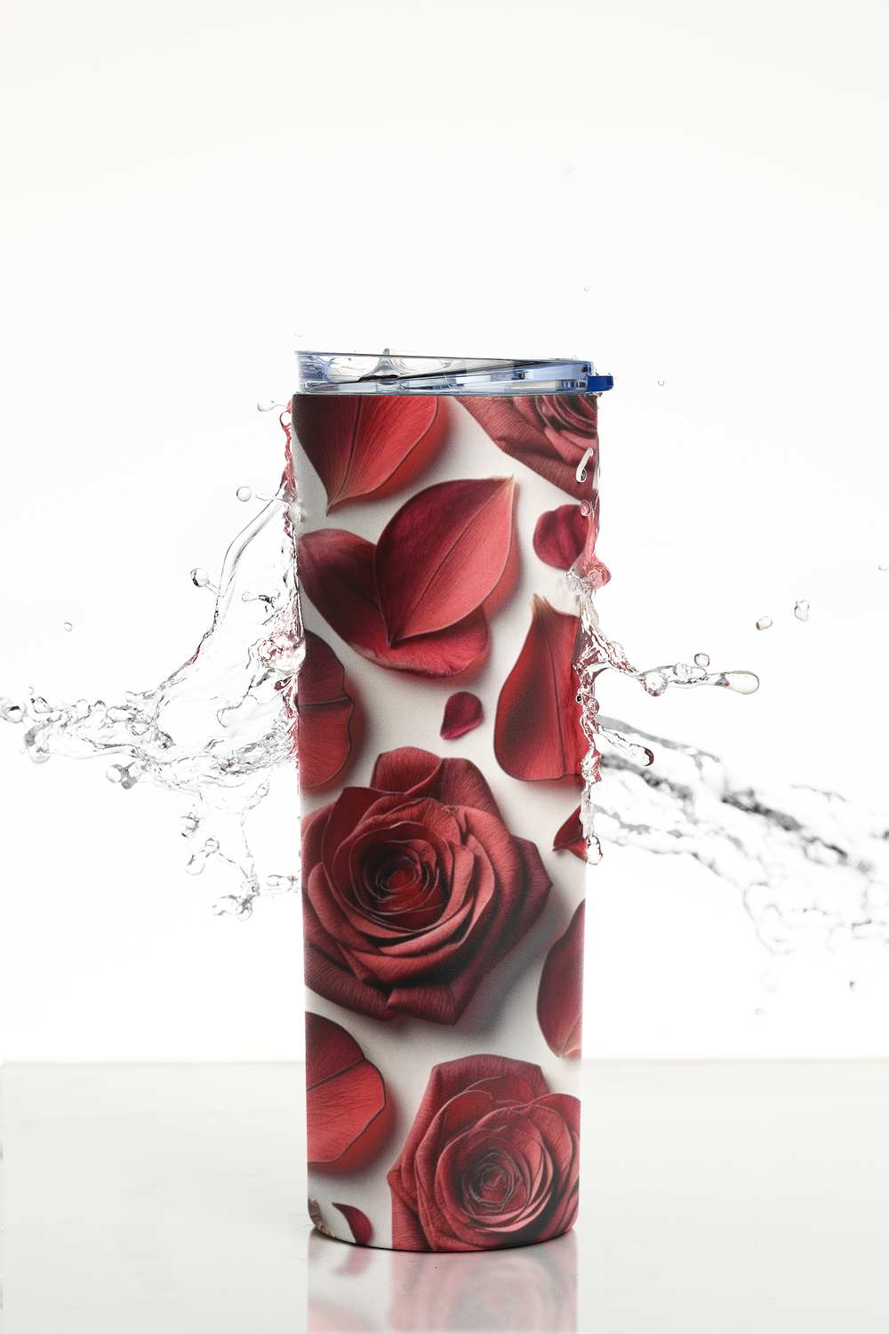 Red Rose Petals Tumbler
