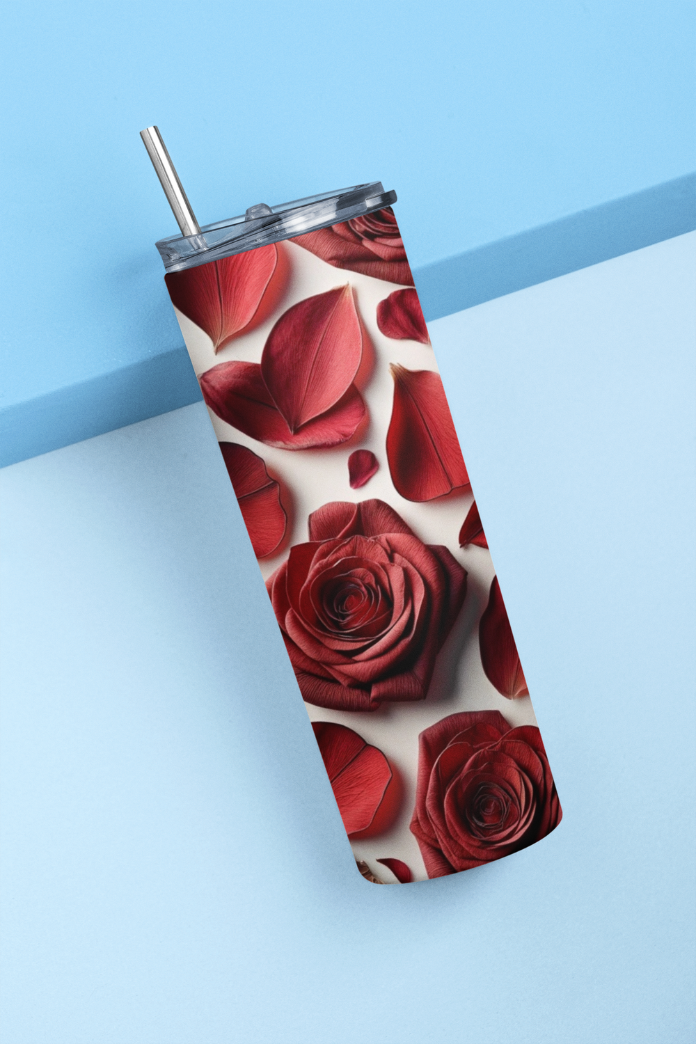 Red Rose Petals Tumbler