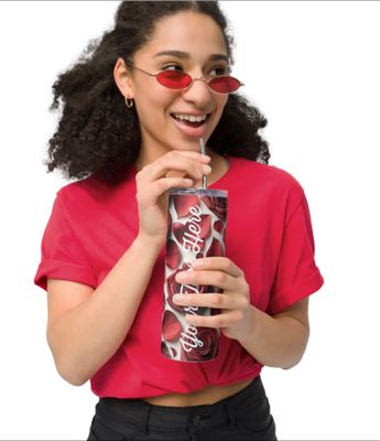 Red Rose Petals Tumbler