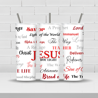 Jesus Names Tumbler