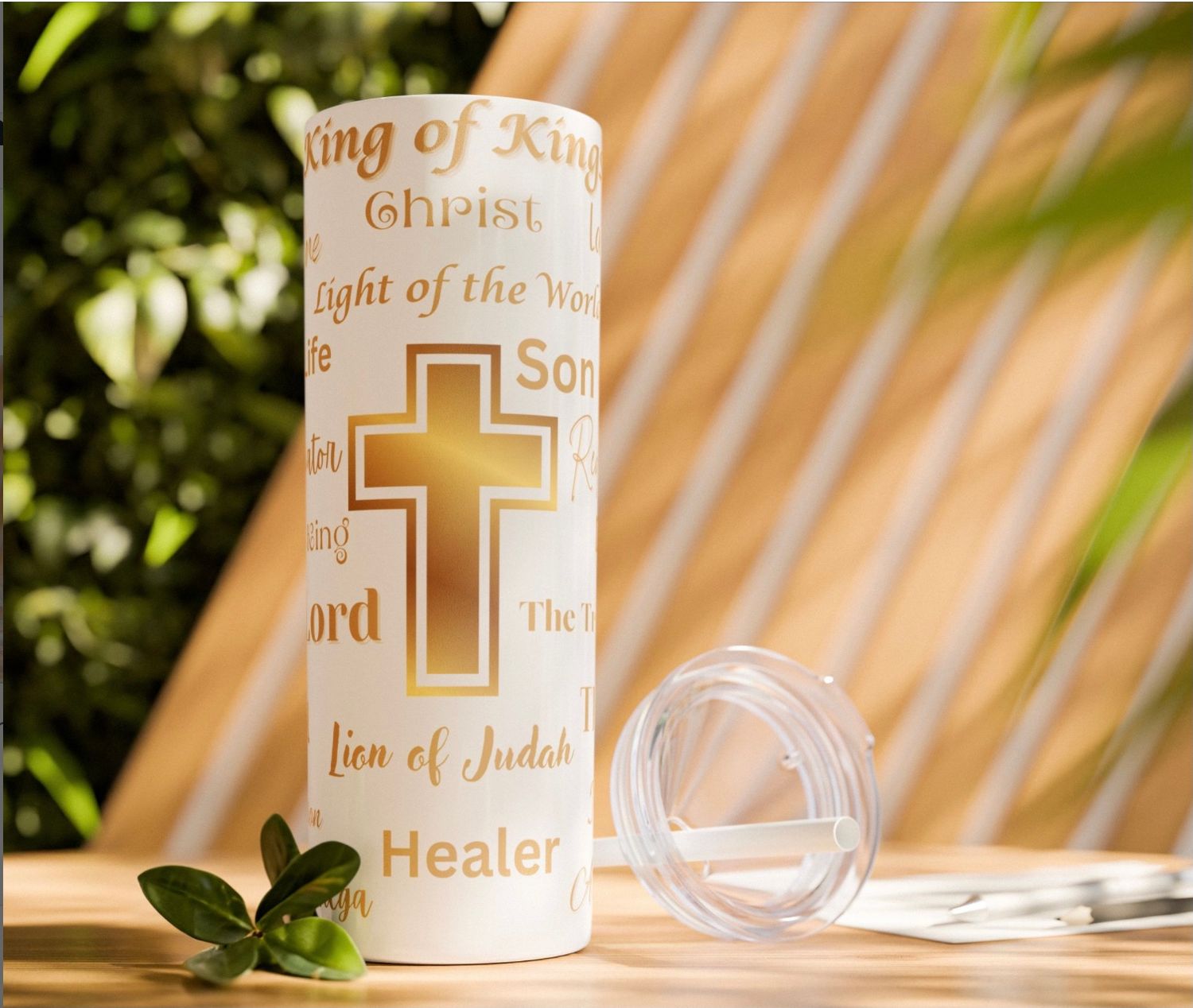 The Cross of Christ Gold Tumbler