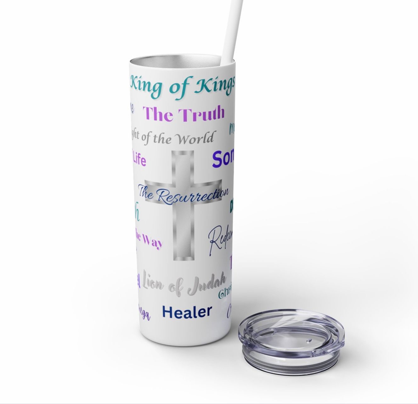 The Cross of Christ Tumbler Purple