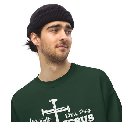 Love, Walk, Live, Pray Like Jesus Unisex Sweatshirt