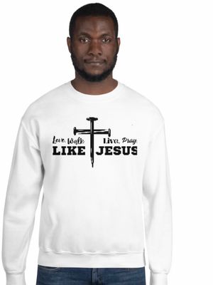 Love, Walk, Live, Pray Like Jesus Unisex Sweatshirt