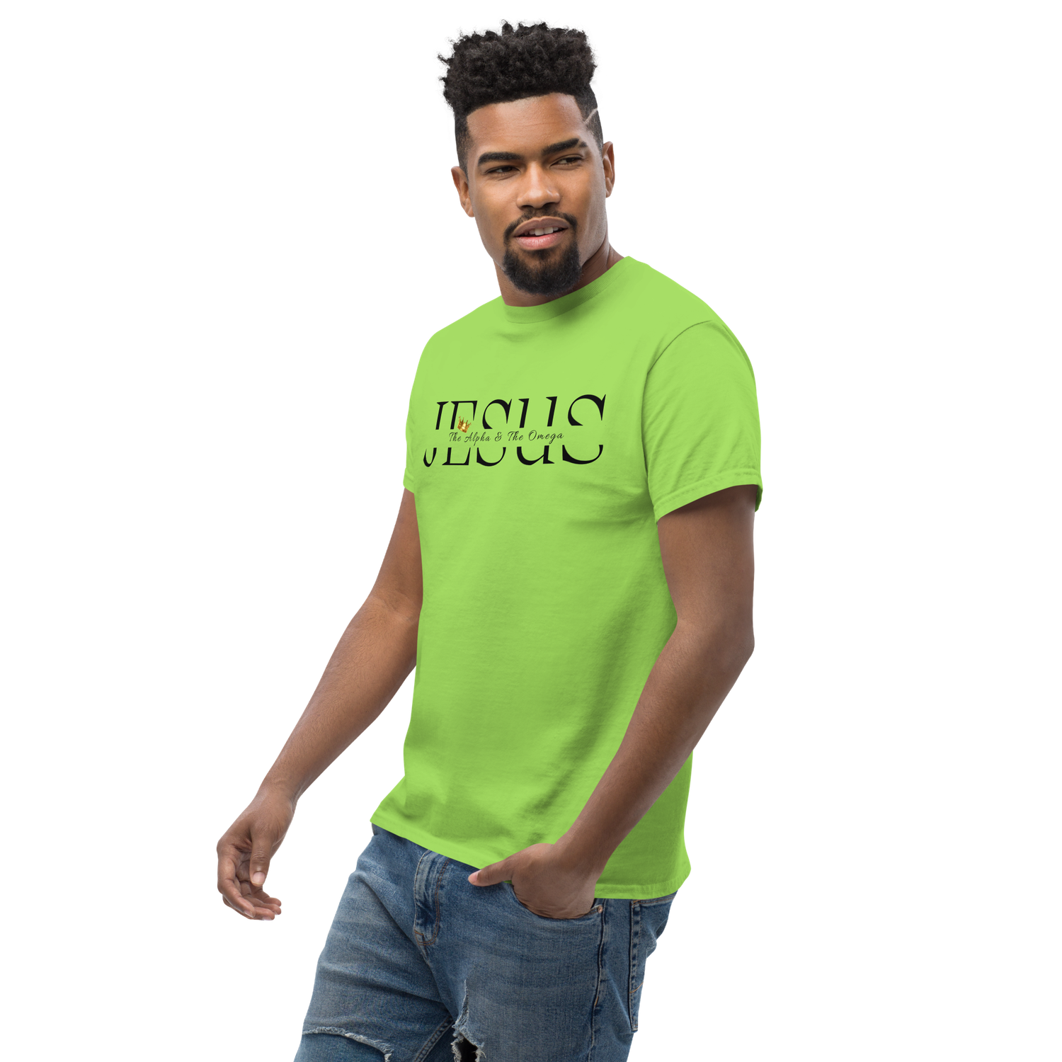 Jesus Alpha and Omega Crown T-Shirt