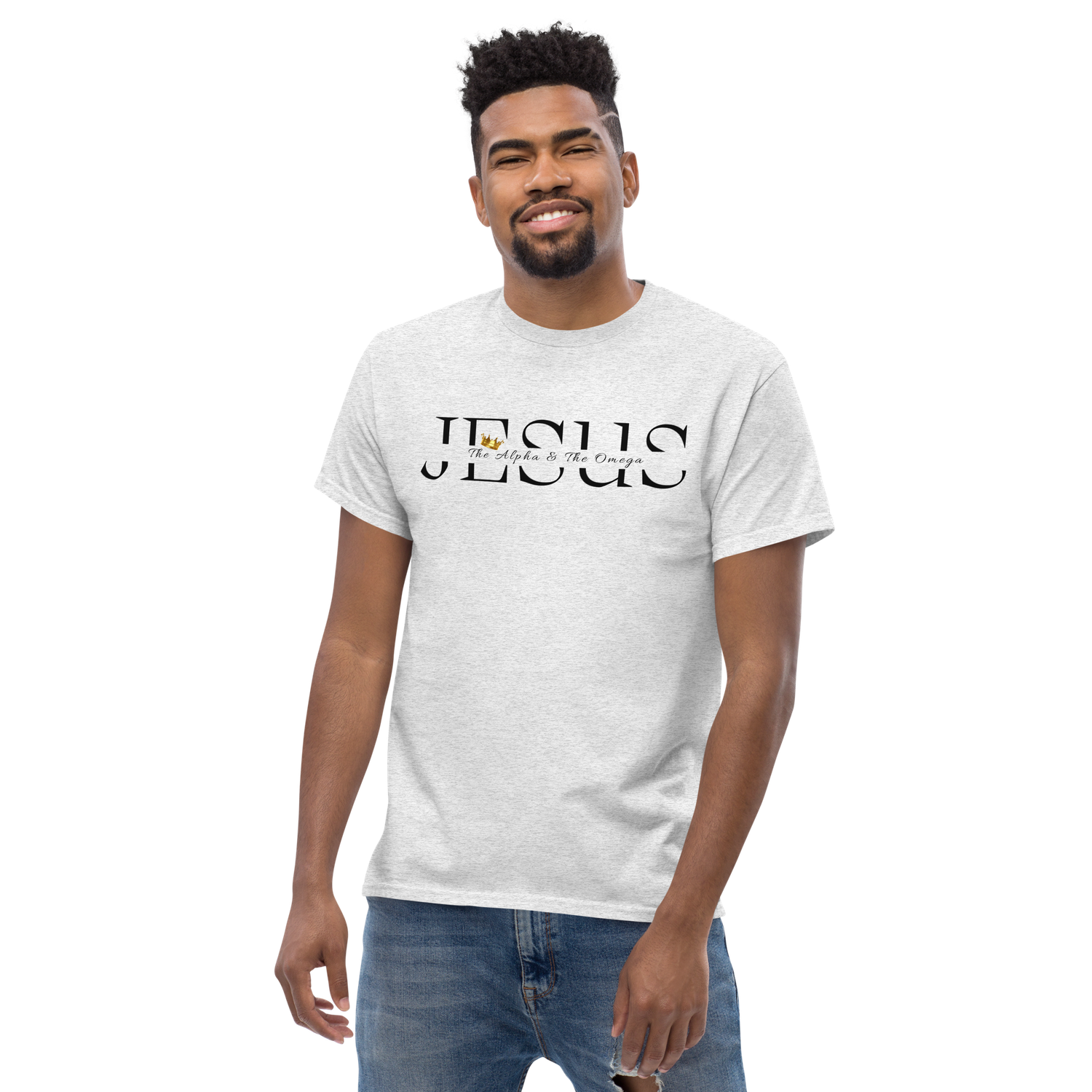 Jesus Alpha and Omega Crown T-Shirt