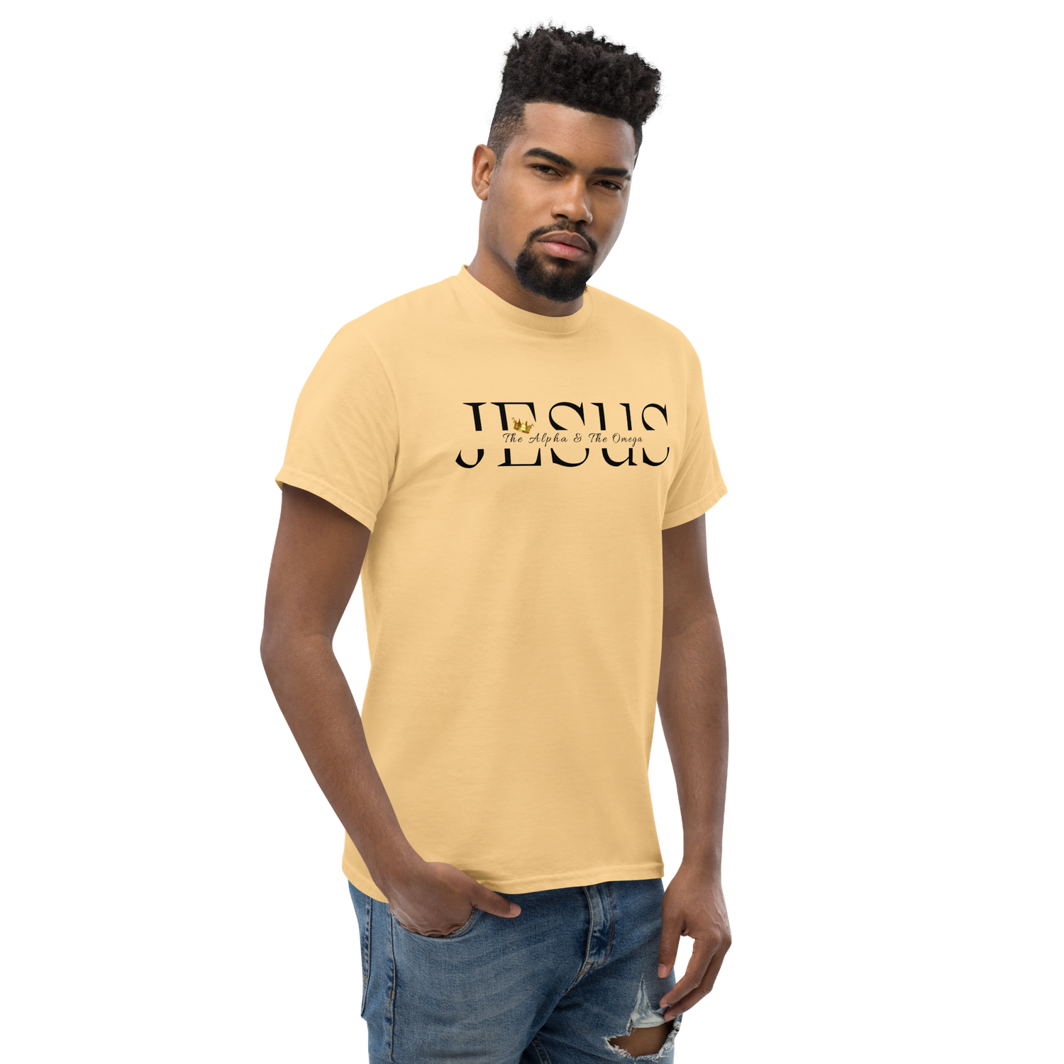 Jesus Alpha and Omega Crown T-Shirt