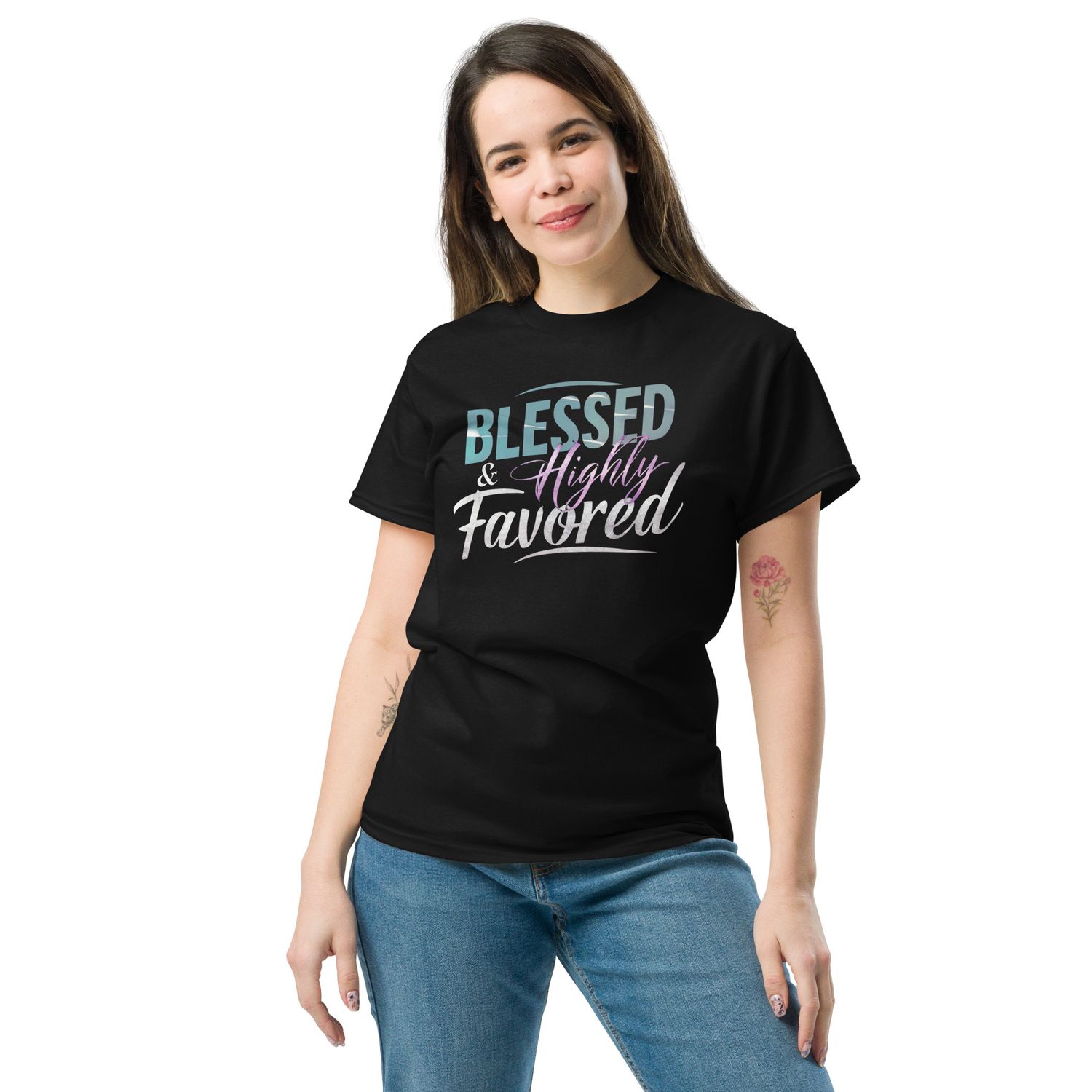 Blessed &amp; Highly Favored T-Shirt 