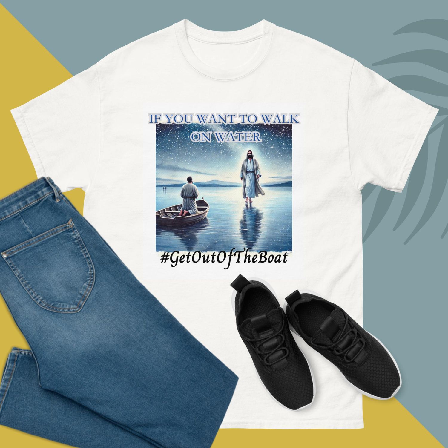 Walk on Water Faith T-Shirt – Step Out in Bold Faith with Jesus
