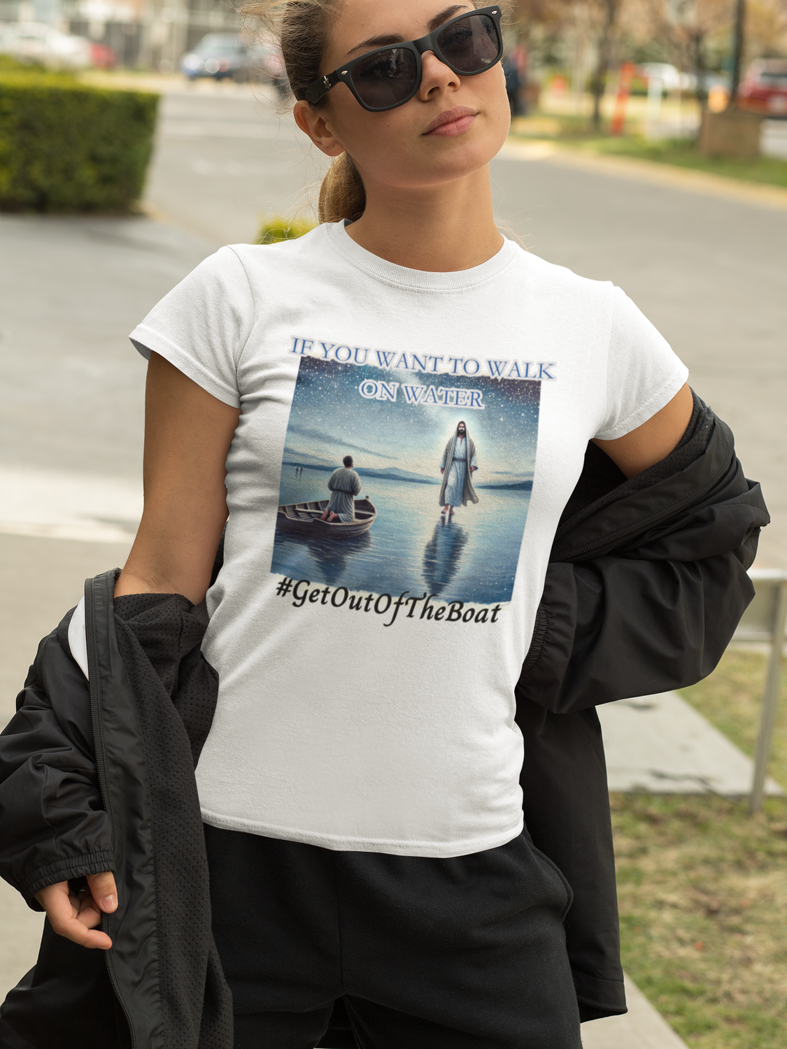 Walk on Water Faith T-Shirt – Step Out in Bold Faith with Jesus
