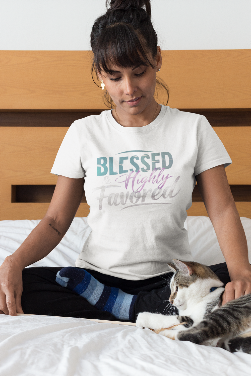 Blessed &amp; Highly Favored T-Shirt 