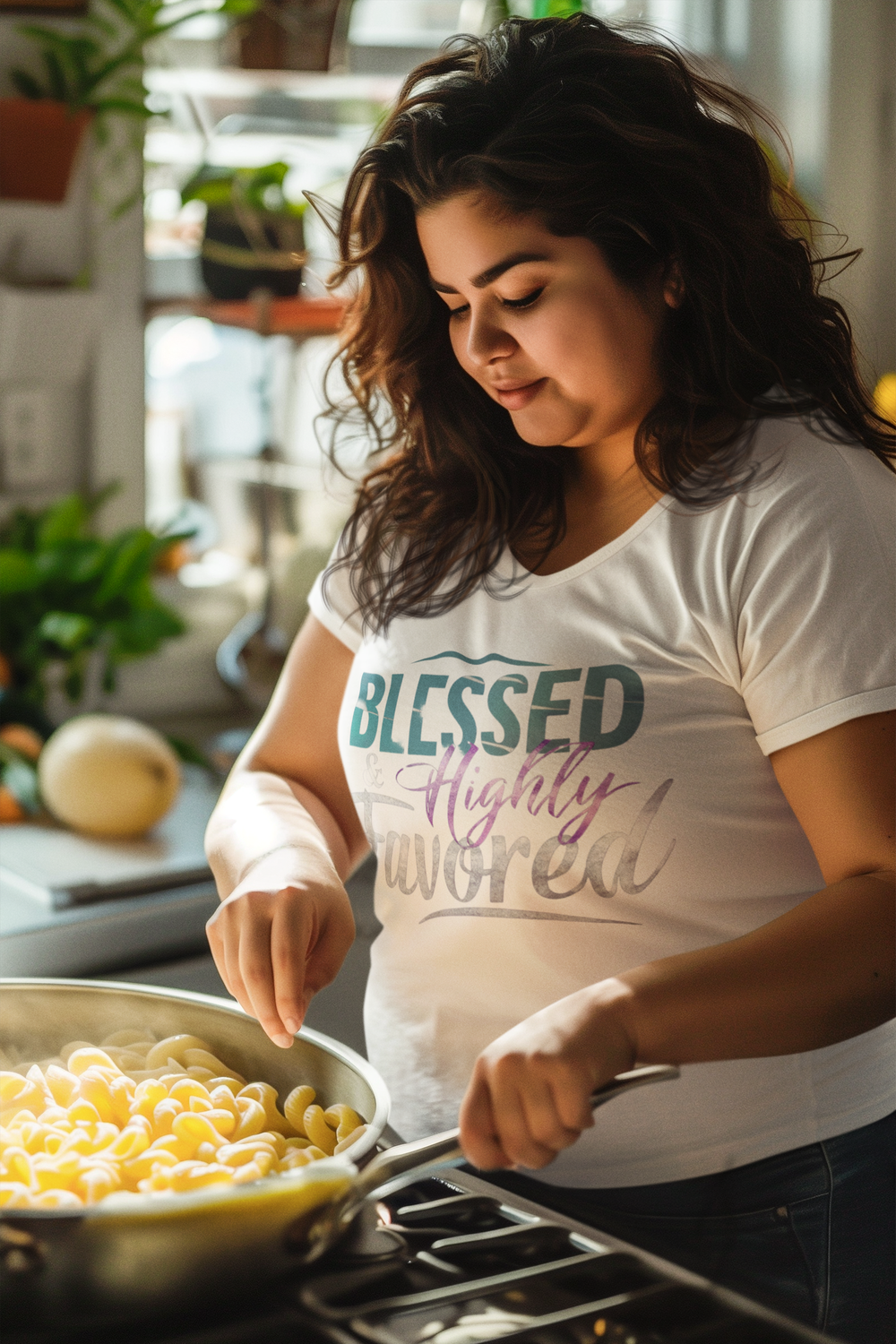 Blessed &amp; Highly Favored T-Shirt 