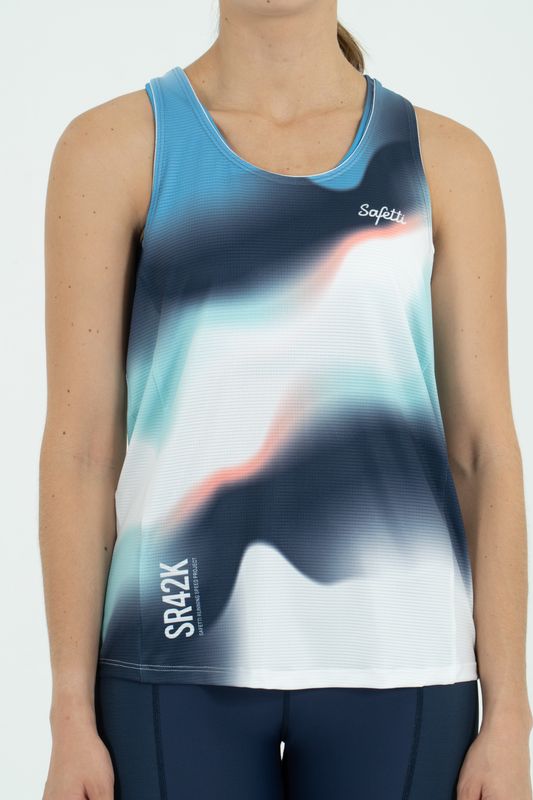 Aurora Blue  Sleeveless Singlet