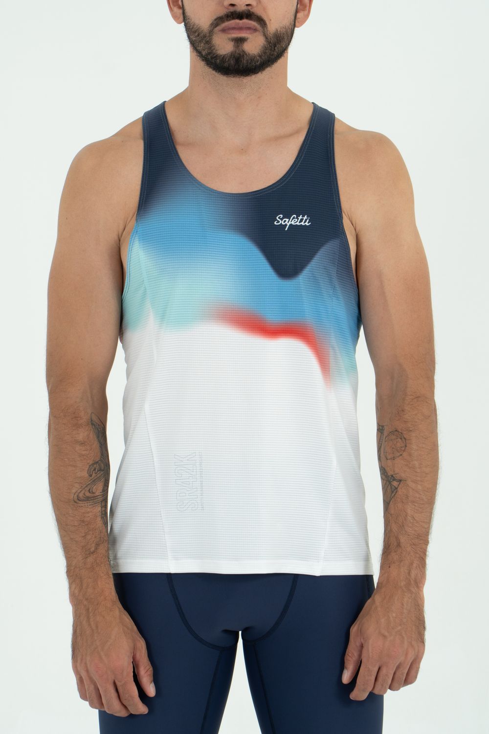 Aurora Blue  Sleeveless Singlet