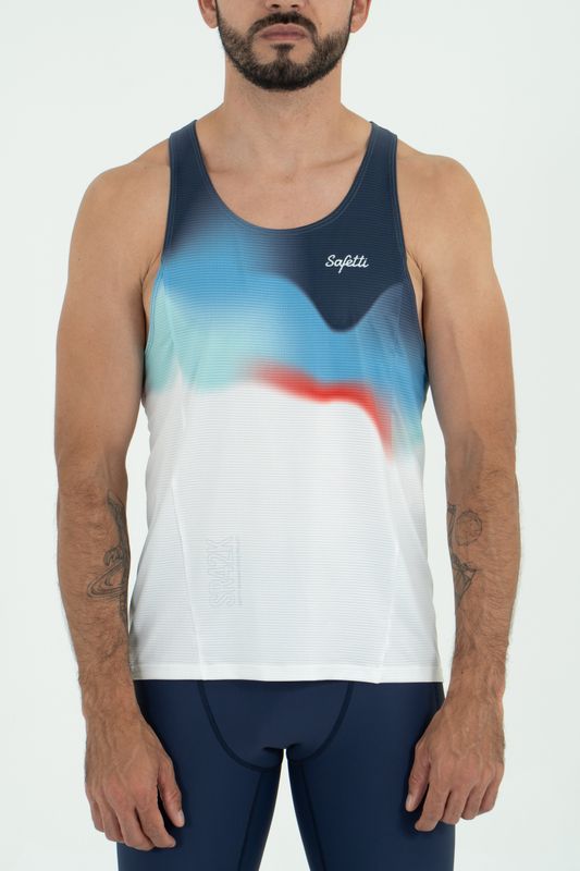 Aurora Blue  Sleeveless Singlet