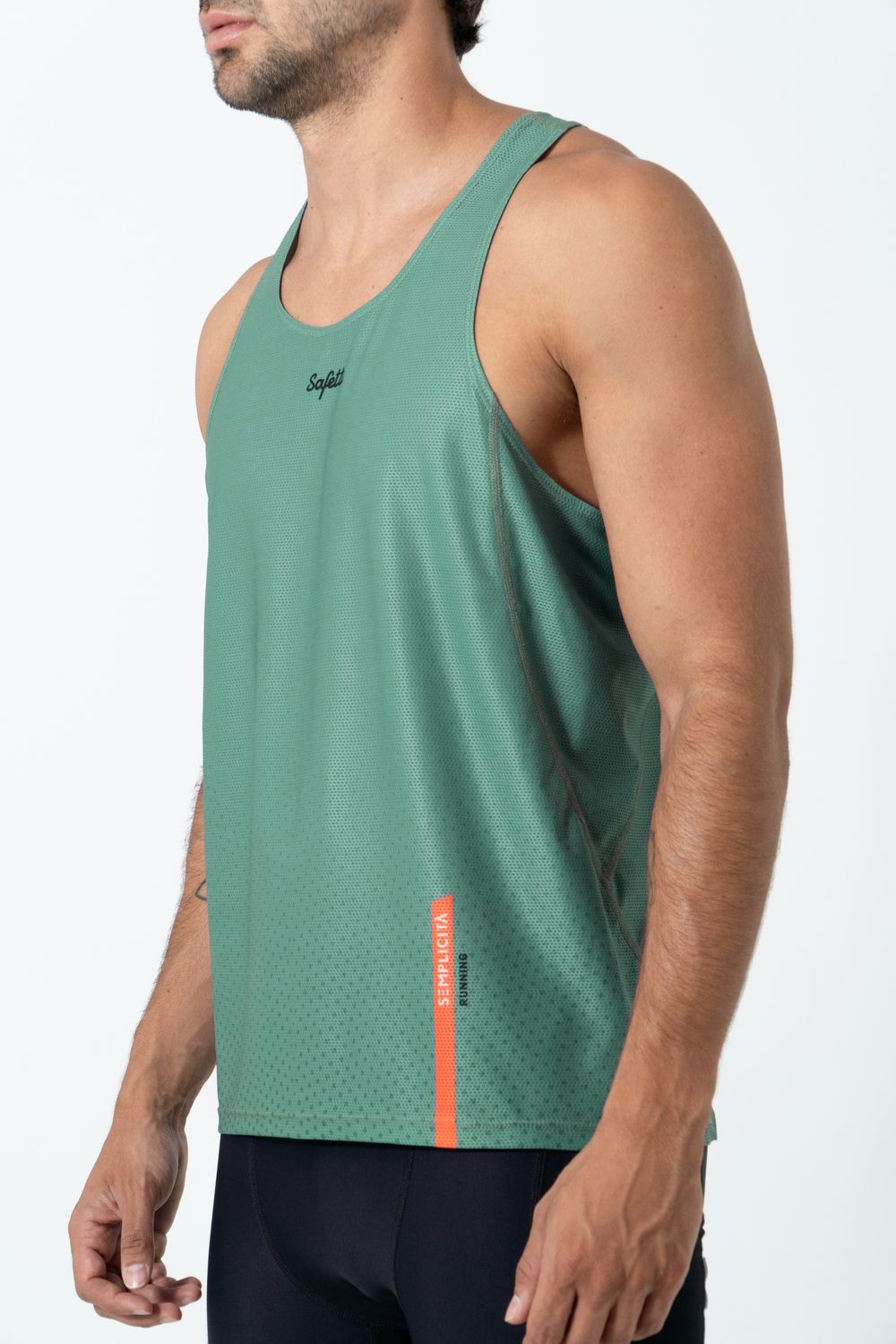 Cadet Blue Sleeveless Singlet