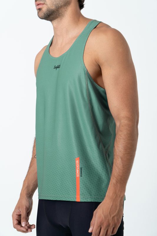 Cadet Blue Sleeveless Singlet