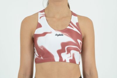 Diffused Rose Dust Sports Bra