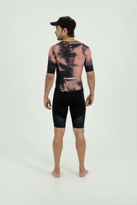 Red Ocean Short Sleeve Trisuit