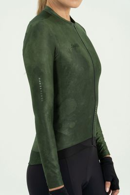 Sunset tide Green Long Sleeve Jersey
