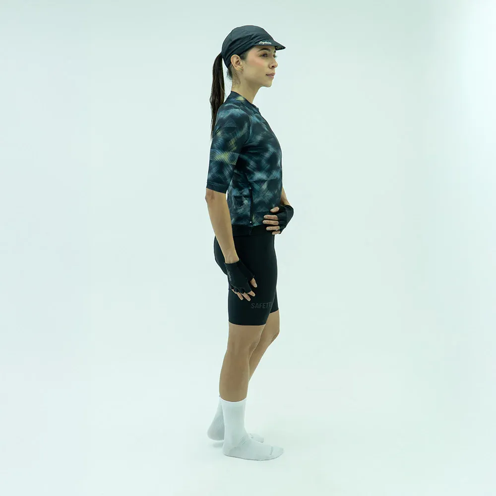 Black Strobe Short Sleeve Jersey