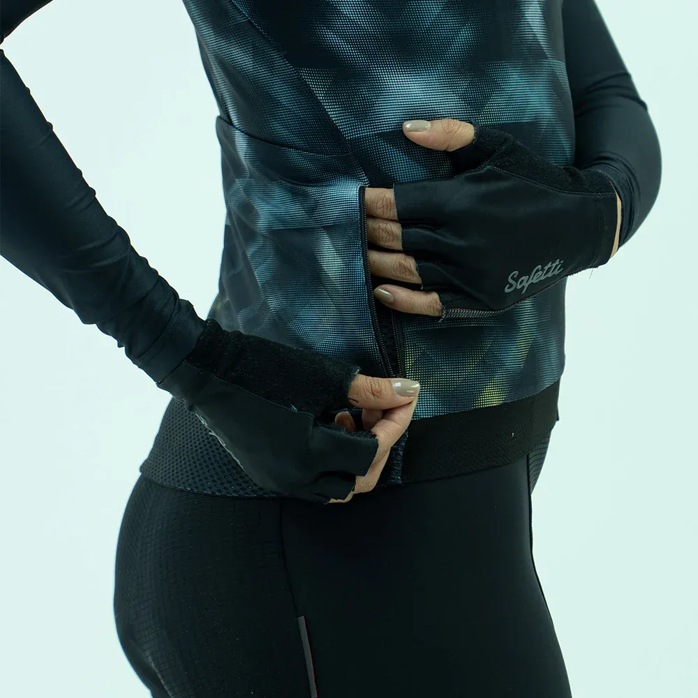 Strobe Black Long Sleeve Jersey