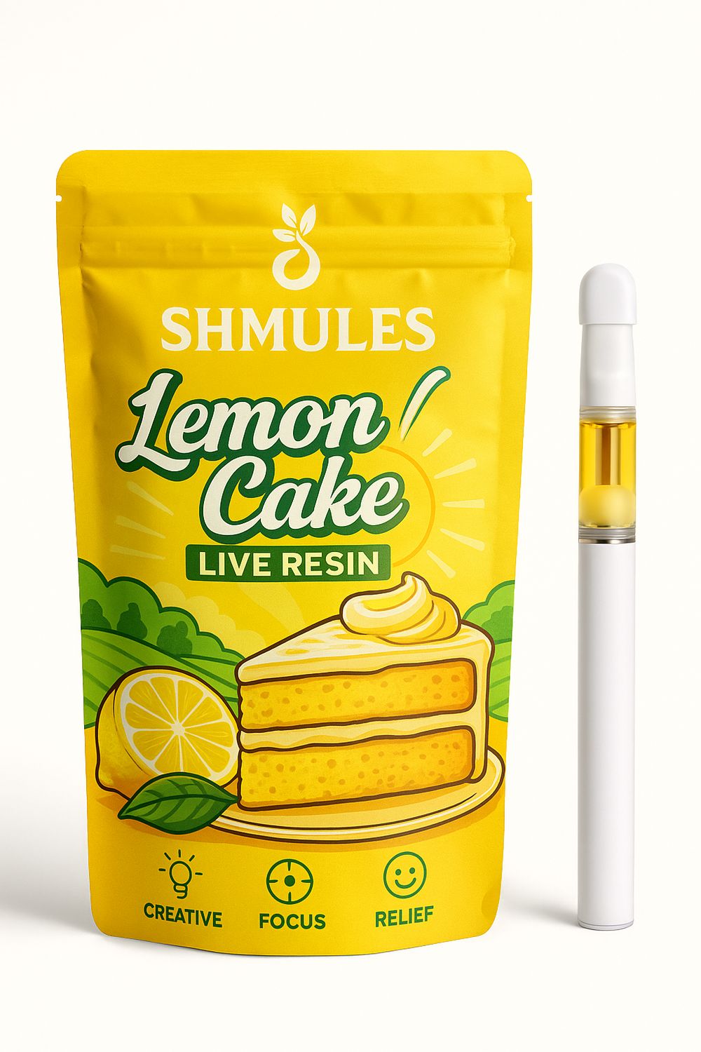 SHMULES Lemon Cake Live Resin Stylus – 1G