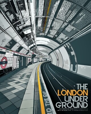 The London Underground  - limited edition A3 Giclée Print