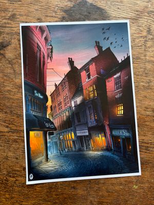 Hockley Dusk - signed A4 print